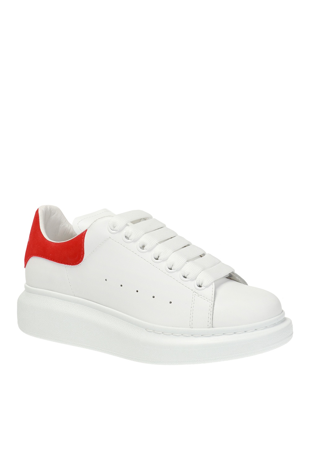 Alexander McQueen Baskets surdimensionn es blanc et bleu White